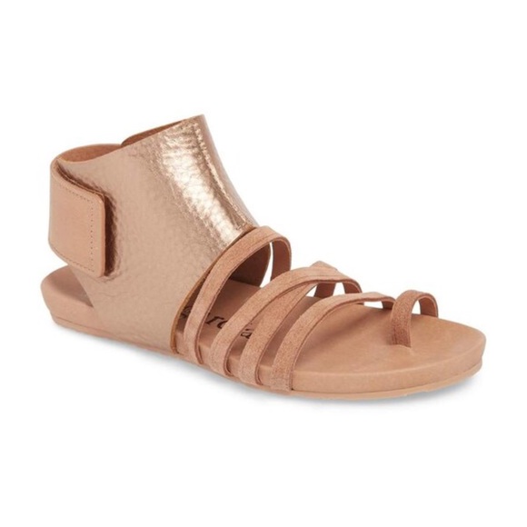 Pedro Garcia Shoes - Pedro Garcia Justa Rose gold leather gladiator sandals